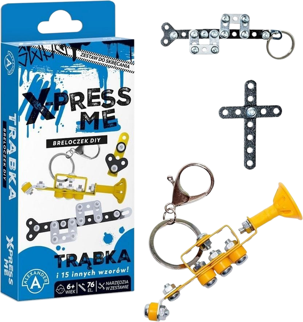 Конструктор Alexander X-press Me Брелок у формі труби 76 деталей 2936 (5906018029369) - зображення 2