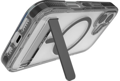 Etui na smartfon Zagg Santa Cruz Snap Kickstand do Apple iPhone 17 Black Transparent (702318948) - obraz 8