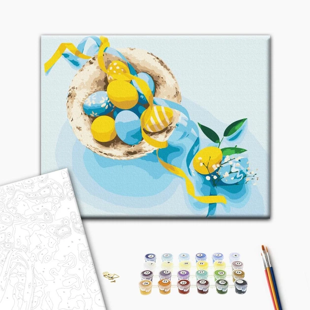 Картина по номерам / анти-стресс раскраска Brushme Український Великдень (40x50 BS53104) - изображение 2