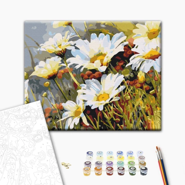 Картина за номерами Brushme Сунички в ромашках 40x50 см BS52280 - Фото 2 Картина за номерами Brushme Сунички в ромашках 40x50 см BS52280 - зображення 2
