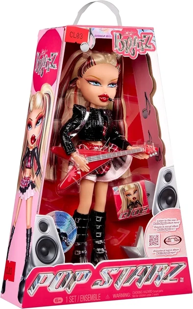 Модная кукла Bratz Pop Starz Cloe с аксессуарами и подвеской поп рок звезда Хлоя 595960 - изображение 7