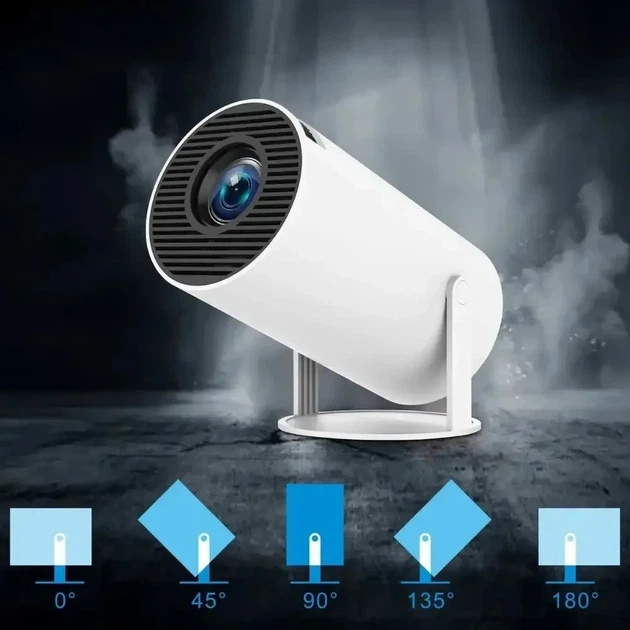 Проєктор із 2 джойстиками та пультом, WiFi, Bluetooth, M300 MAX, Білий/Смарт проєктор з іграми/Ігровий проєктор - Фото 4 Проєктор із 2 джойстиками та пультом, WiFi, Bluetooth, M300 MAX, Білий/Смарт проєктор з іграми/Ігровий проєктор - зображення 4
