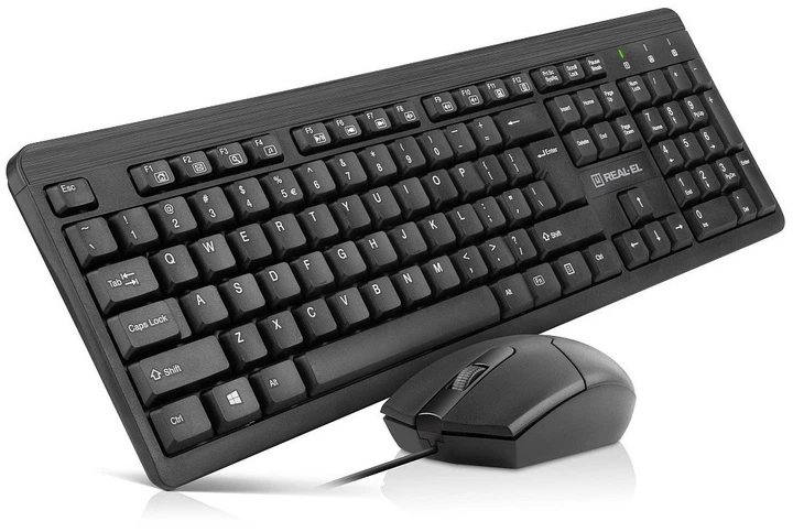 Комплект проводной REAL-EL Standard 504 Kit USB Black (EL123100037) - изображение 2
