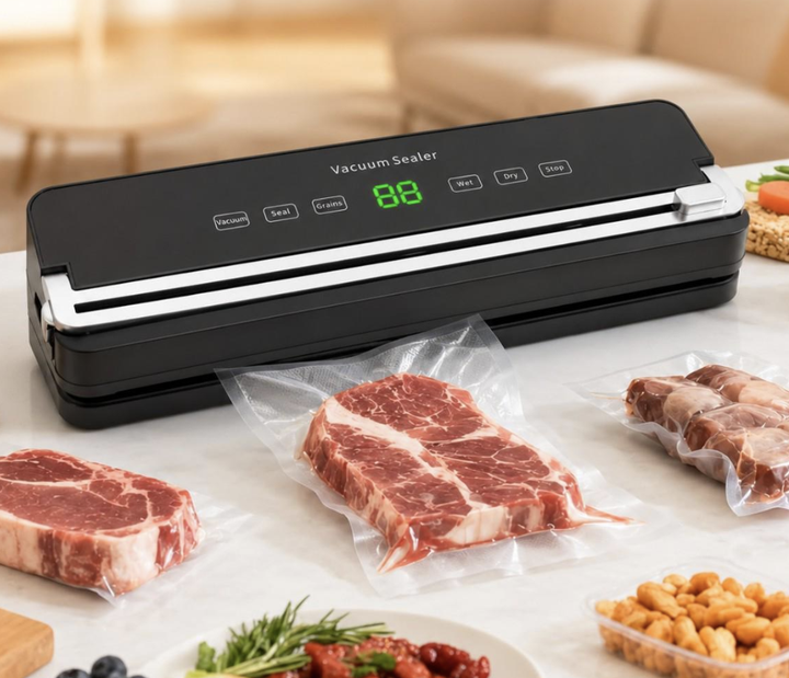 Вакуумный упаковщик для продуктов Sealing Machine Бытовой вакууматор для еды 120 Вт Автоматическая машина для запайки пакетов - изображение 6