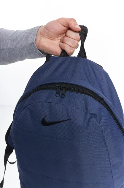 Рюкзак матрас Nike синий меланж, черный логотип, 2 ручки,18*47*33см, 25 литров - изображение 6