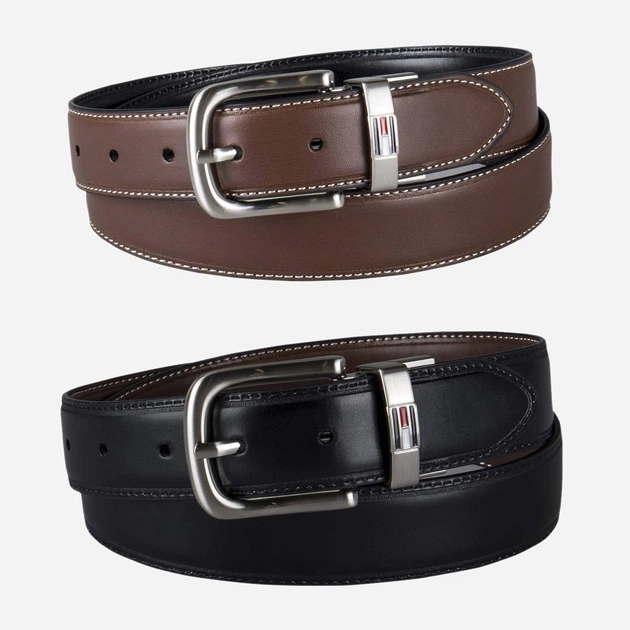 Ремень двусторонний мужской Tommy Hilfiger 192110644 38 (117 см) Черный/Коричневый (1161420249) - Фото 1 Ремень двусторонний мужской Tommy Hilfiger 192110644 38 (117 см) Черный/Коричневый (1161420249) - изображение 1