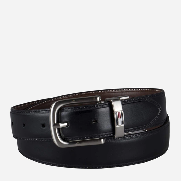Ремень двусторонний мужской Tommy Hilfiger 192110644 38 (117 см) Черный/Коричневый (1161420249) - Фото 4 Ремень двусторонний мужской Tommy Hilfiger 192110644 38 (117 см) Черный/Коричневый (1161420249) - изображение 4