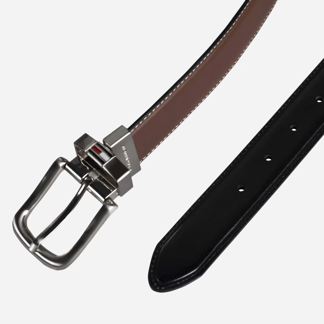 Ремень двусторонний мужской Tommy Hilfiger 192110644 38 (117 см) Черный/Коричневый (1161420249) - Фото 6 Ремень двусторонний мужской Tommy Hilfiger 192110644 38 (117 см) Черный/Коричневый (1161420249) - изображение 6