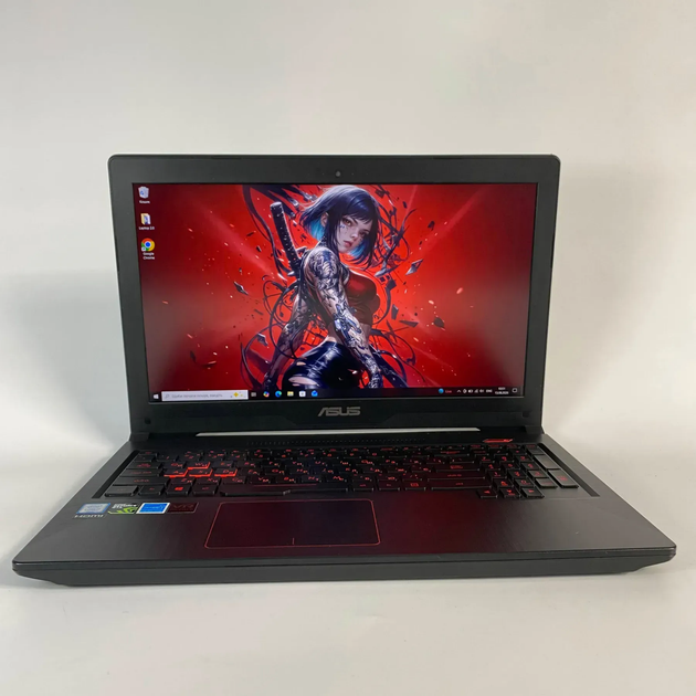 Ігровий ноутбук Б-клас Asus FX503V / 15.6" (1920x1080) IPS / Intel Core i7-7700HQ (4 (8) ядра по 2.8 - 3.8 GHz) / 16 GB DDR4 / 128 GB SSD + 500 GB HDD / nVidia GeForce GTX 1060, 3 GB GDDR5, 192-bit / WebCam / HDMI б/в + Подарунок Бездротова миша / USB - Фото 2 Ігровий ноутбук Б-клас Asus FX503V / 15.6" (1920x1080) IPS / Intel Core i7-7700HQ (4 (8) ядра по 2.8 - 3.8 GHz) / 16 GB DDR4 / 128 GB SSD + 500 GB HDD / nVidia GeForce GTX 1060, 3 GB GDDR5, 192-bit / WebCam / HDMI б/в + Подарунок Бездротова миша / USB - зображення 2