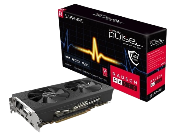 Відеокарта AMD Radeon RX 570 4GB Sapphire Pulse (11266-04) Б/В - зображення 2