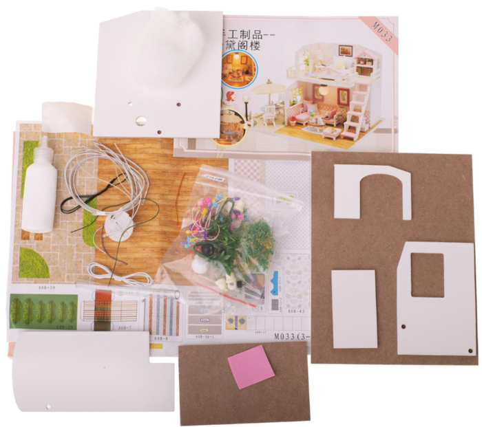 Румбокс Рожевий лофт DIY House Roombox Pink loft Інтер'єрний конструктор M033 - зображення 9