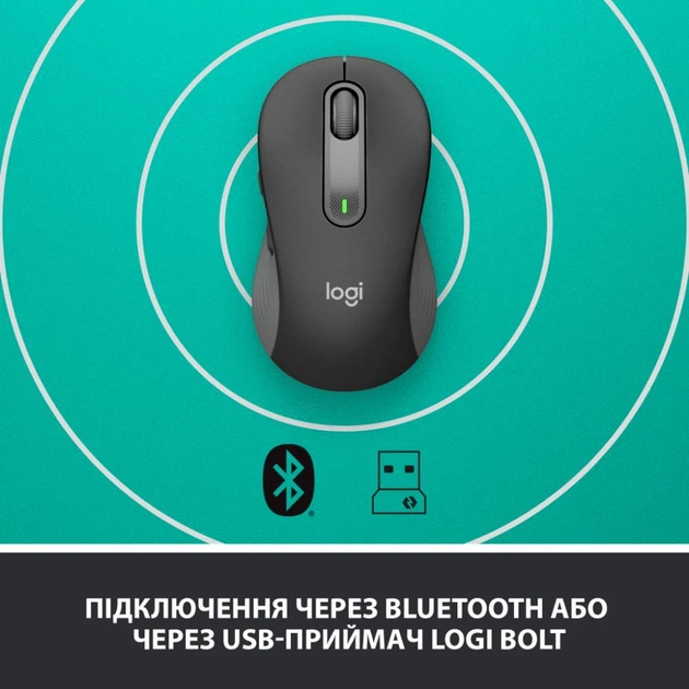 Мишка Logitech Signature M650 L Wireless Graphite (910-006236) - зображення 7