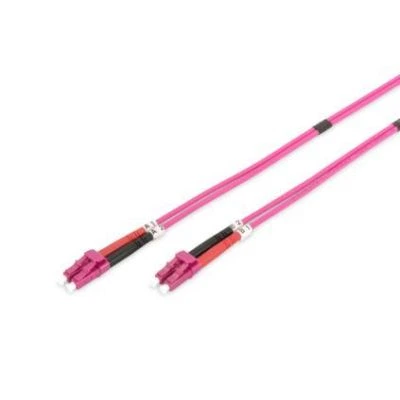 Оптический патчкорд Digitus LC/UPC-LC/UPC, 50/125, MM, OM4, duplex, 10м (DK-2533-10-4) - Фото 1 Оптический патчкорд Digitus LC/UPC-LC/UPC, 50/125, MM, OM4, duplex, 10м (DK-2533-10-4) - изображение 1