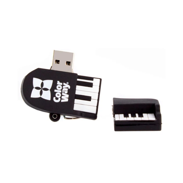 USB флеш накопитель ColorWay Piano 64 GB 3.0 Black (CW-USBPO64) - изображение 4