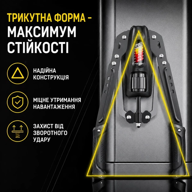 Гідравлічний еспандер GM-300 для рук Чорний регульоване навантаження 10–200 кг, посилена конструкція - изображение 3