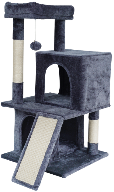 Drapak dla kota Rebel Animals 49 x 46 x 91 cm Ciemnoszary RA-1005 (5901890130417) - obraz 2