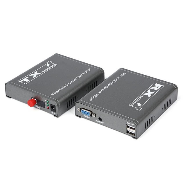 VGA+KVM подовжувач Stone по оптоволокну SC/FC, 20КМ, M-VF100U - Фото 5 VGA+KVM подовжувач Stone по оптоволокну SC/FC, 20КМ, M-VF100U - изображение 5