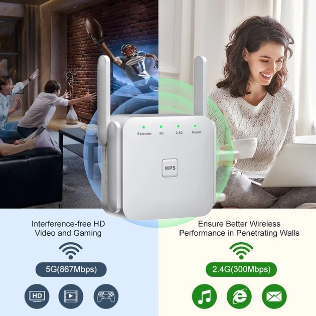 Репитер Wi-Fi 1200 Мбит/с 5ГГц, 2,4. Усилитель сигнала WIFI. Усилитель интернета. Ретранслятор Wi-Fi сигнала - Фото 3 Репитер Wi-Fi 1200 Мбит/с 5ГГц, 2,4. Усилитель сигнала WIFI. Усилитель интернета. Ретранслятор Wi-Fi сигнала - изображение 3