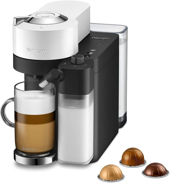 Кавоварка Nespresso Vertuo Lattissima White Delonghi ENV300.W - Фото 1 Кавоварка Nespresso Vertuo Lattissima White Delonghi ENV300.W - зображення 1