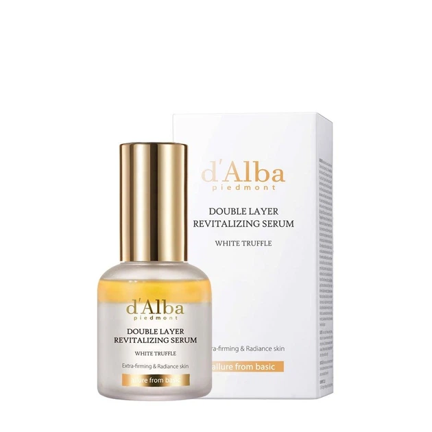 Сироватка для обличчя d'Alba Double Layer Revitalizing Serum 30 мл з білим трюфелем для живлення та сяйва шкіри - изображение 2