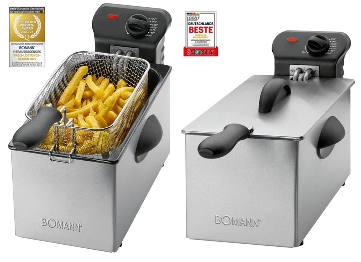 Фритюрница Bomann FR 2264 CB, 3 л, 2000 Вт, регулируемая температура - изображение 2