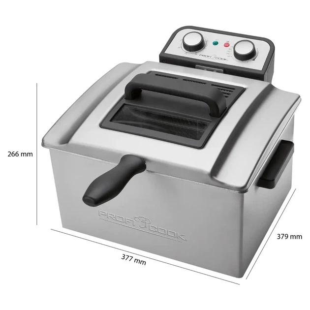 Профессиональная двойная фритюрница ProfiCook PC-FR 1038, 5 л, 3000 Вт. - изображение 7