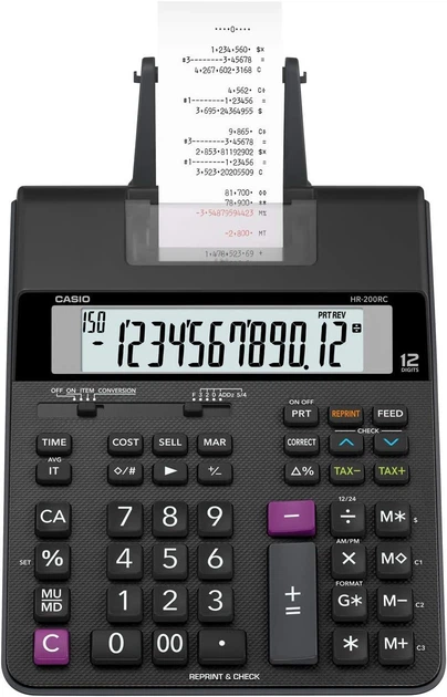 Печатный калькулятор Casio HR-200RC - изображение 2