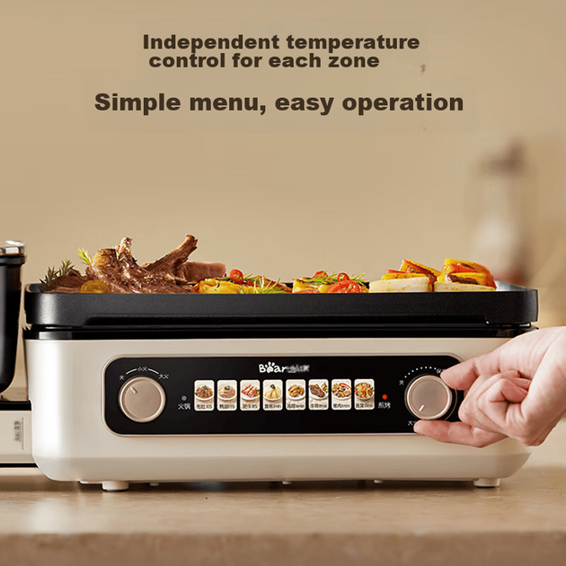 Каструля Bear Electric Hot Pot E22W1 багатофункціональна, для 5-8 персон - зображення 4