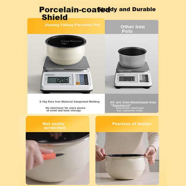 Рисоварка Joyoung 0 Fluorine Enamel Pot 3л для 4-6 персон электрическая тефлон NF02 - Фото 2 Рисоварка Joyoung 0 Fluorine Enamel Pot 3л для 4-6 персон электрическая тефлон NF02 - изображение 2