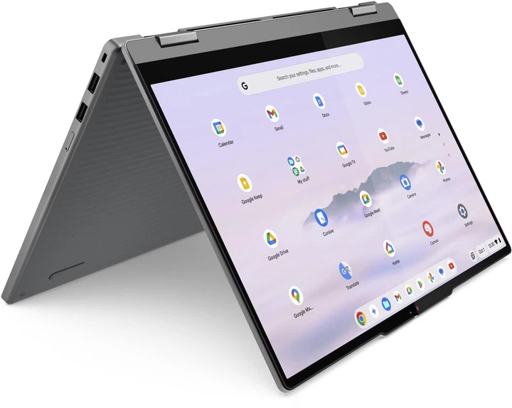 Ноутбук 2-в-1 LENOVO Chromebook Plus 14ITN10 (83LN002EPB), Intel Core N355 / 14" / Touch / RAM 8 ГБ LPDDR5 / SSD 128 ГБ / Intel Graphics / Chrome OS / Чорний - Фото 4 Ноутбук 2-в-1 LENOVO Chromebook Plus 14ITN10 (83LN002EPB), Intel Core N355 / 14" / Touch / RAM 8 ГБ LPDDR5 / SSD 128 ГБ / Intel Graphics / Chrome OS / Чорний - зображення 4