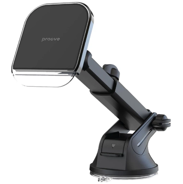 Автодержатель Proove Host Rider Suction Type Car Mount магнитный на панель и стекло для телефона, вакуумный, черный - Фото 4 Автодержатель Proove Host Rider Suction Type Car Mount магнитный на панель и стекло для телефона, вакуумный, черный - изображение 4