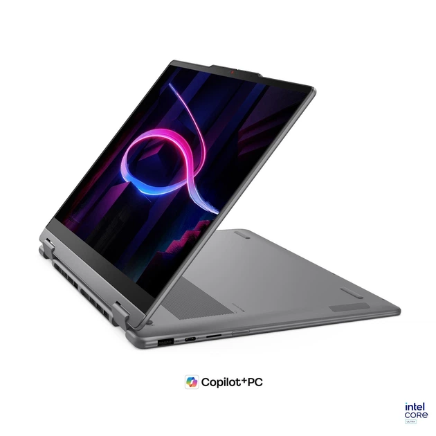 Ноутбук 2-in-1 Lenovo Yoga 7 14IPH11 (83TC007RNT), Intel Core Ultra 7 355 / 14″ / Touch / OLED / RAM 16 ГБ LPDDR5x / SSD 512 ГБ / Intel Graphics / Windows 11 Home / Сірий - Фото 5 Ноутбук 2-in-1 Lenovo Yoga 7 14IPH11 (83TC007RNT), Intel Core Ultra 7 355 / 14″ / Touch / OLED / RAM 16 ГБ LPDDR5x / SSD 512 ГБ / Intel Graphics / Windows 11 Home / Сірий - изображение 5