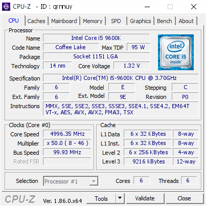Процессор Intel Core i5-9600K 6 ядер 6 потоков LGA1151 до 4.6 ГГц б/у - изображение 3