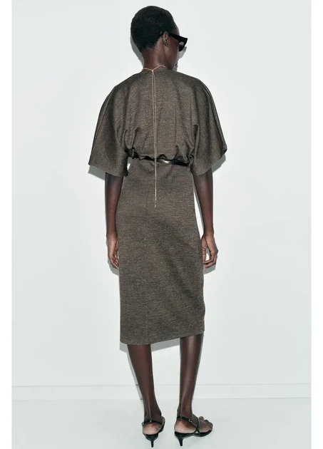 Плаття Zara 18192 Темний зелений L (5067) - Фото 3 Плаття Zara 18192 Темний зелений L (5067) - зображення 3