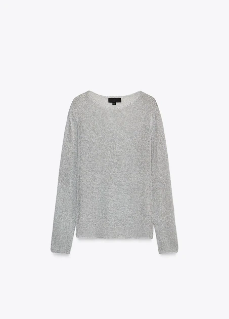 Светр Zara 18297 Срібний M (4737) - Фото 3 Светр Zara 18297 Срібний M (4737) - зображення 3