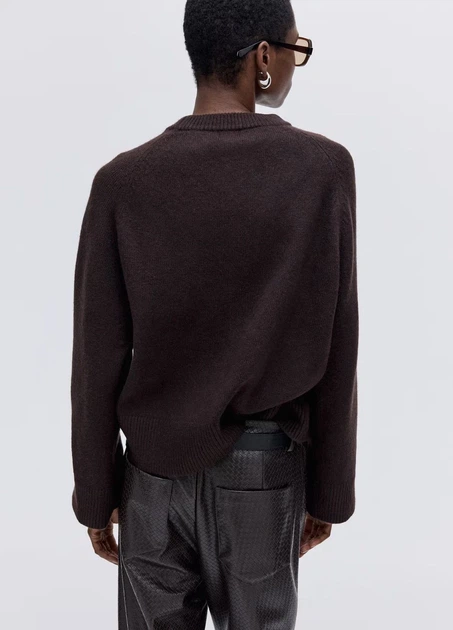 Светр H&M 18257 Темний коричневий L (1295) - Фото 2 Светр H&M 18257 Темний коричневий L (1295) - изображение 2