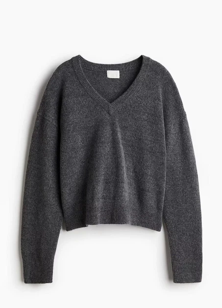 Светр H&M 18235 Темний сірий M (1254) - изображение 3