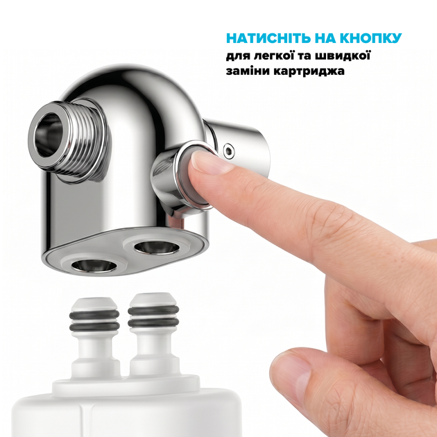 Фільтр для душу плаский DROP PURE-BOX/SLIM-MAX 12 рівнів з Вітаміном С та нормалізацією pH - зображення 7