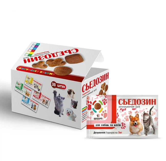 Ветеринарний препарат для собак і котів Круг Сьедозин гранули - 5 кг - Фото 1 Ветеринарний препарат для собак і котів Круг Сьедозин гранули - 5 кг - зображення 1