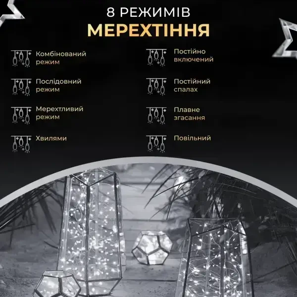 Гирлянда роса 200 метров на пульте 2000 led белая зеленая нить гирлянда капля росы - Фото 7 Гирлянда роса 200 метров на пульте 2000 led белая зеленая нить гирлянда капля росы - изображение 7