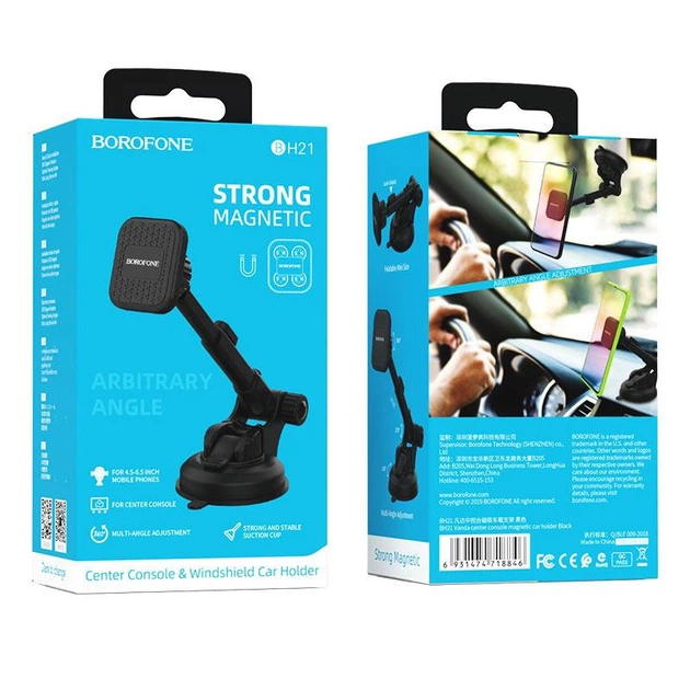 Автодержатель для телефона BOROFONE BH21 Vanda magnetic in-car phone holder for center console windshield - Фото 2 Автодержатель для телефона BOROFONE BH21 Vanda magnetic in-car phone holder for center console windshield - изображение 2