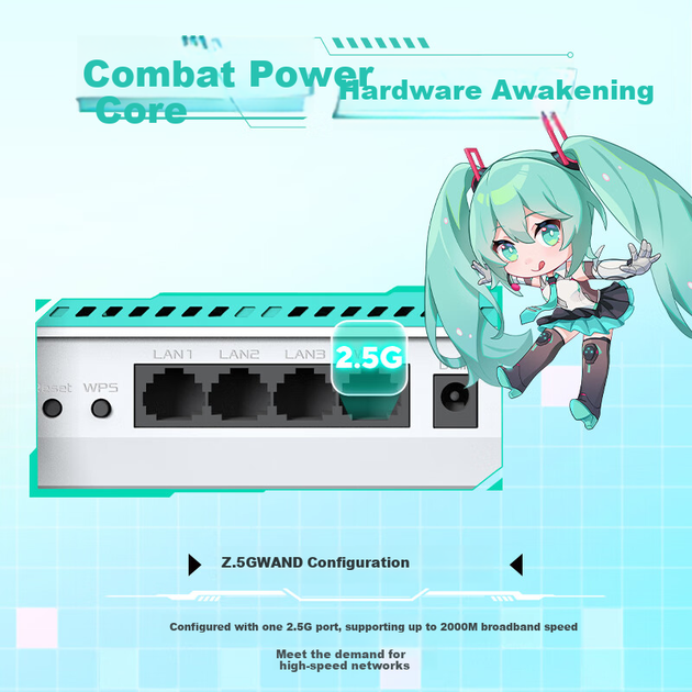 Маршрутизатор ASUS TUF Gaming Router 2 Hatsune Miku Edition - изображение 6