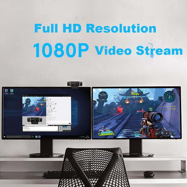 Веб-камера Logitech C922 Pro Stream 1920x1080 Full HD Black - зображення 3