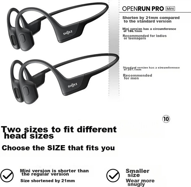 Наушники SHOKZ OpenRun Pro Black (S810) - Фото 3 Наушники SHOKZ OpenRun Pro Black (S810) - изображение 3