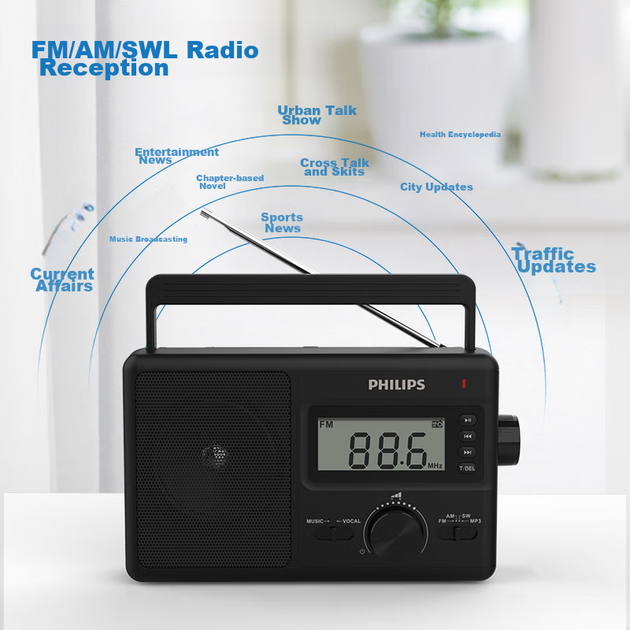 Радиоприёмник PHILIPS TAR3368 USB TF MP3 Portable - изображение 4