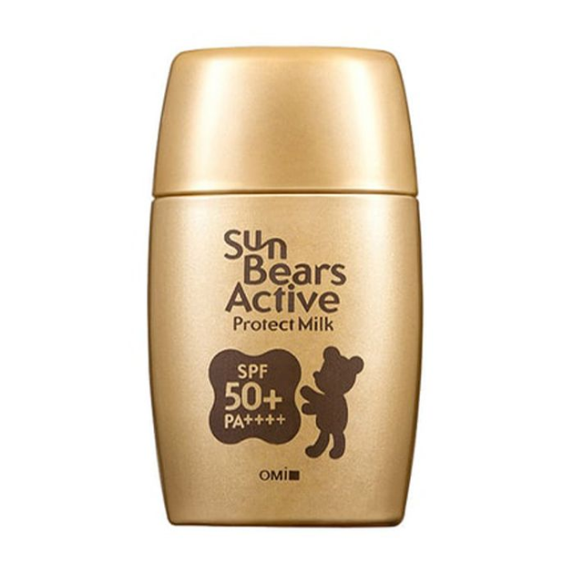 Сонцезахисне молочко для обличчя та тіла OMI Sun Bears Active Protect Milk SPF50+ PA++++ 30 мл — водостійкий японський захист - Фото 3 Сонцезахисне молочко для обличчя та тіла OMI Sun Bears Active Protect Milk SPF50+ PA++++ 30 мл — водостійкий японський захист - изображение 3