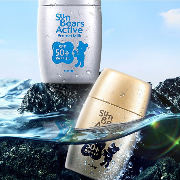 Сонцезахисне молочко для обличчя та тіла OMI Sun Bears Active Protect Milk SPF50+ PA++++ 30 мл — водостійкий японський захист - Фото 4 Сонцезахисне молочко для обличчя та тіла OMI Sun Bears Active Protect Milk SPF50+ PA++++ 30 мл — водостійкий японський захист - изображение 4