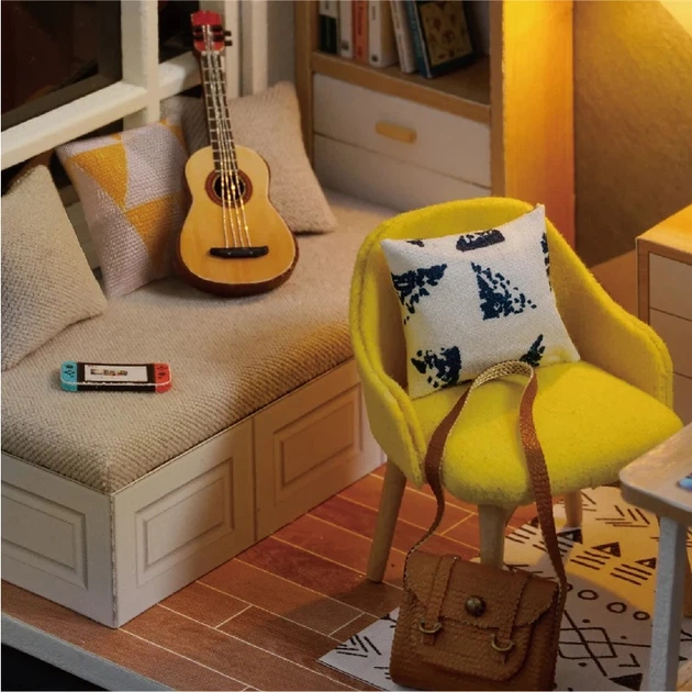 Румбокс Сонячна Студія Roombox Sunshine Study DIY Cute Room Інтер'єрний конструктор QT-007 - зображення 5
