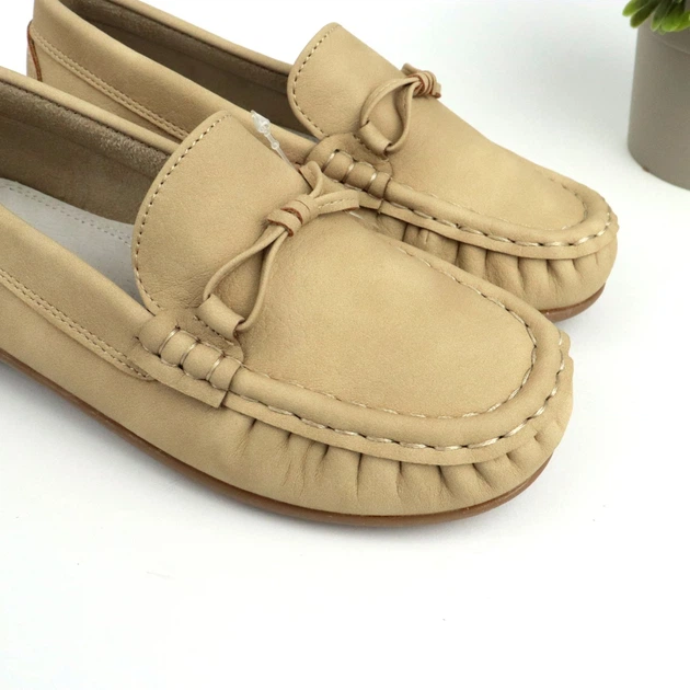 Класичні мокасини для школи для хлопчика Apawwa (ABY0252P beige) Розмір 28, 18 см - зображення 3