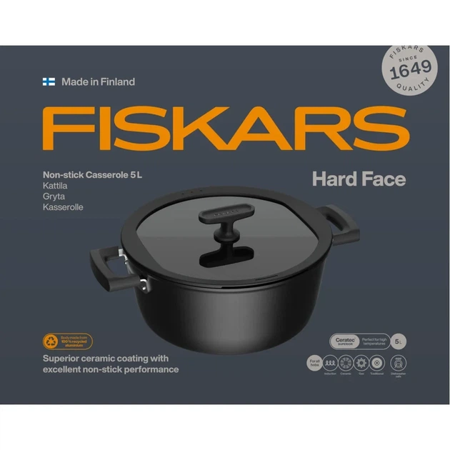 Каструля Fiskars Hard Face 5 л (1075527) - зображення 5